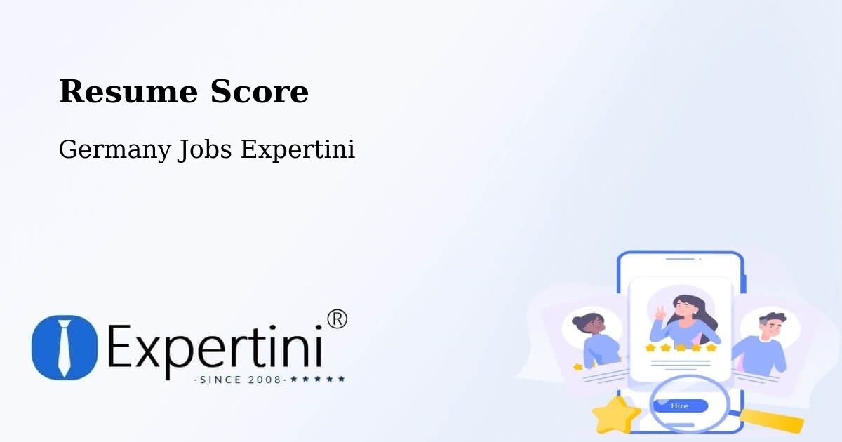 Resume Score & Job Description Match Tool – Irsch - Germany Jobs Expertini